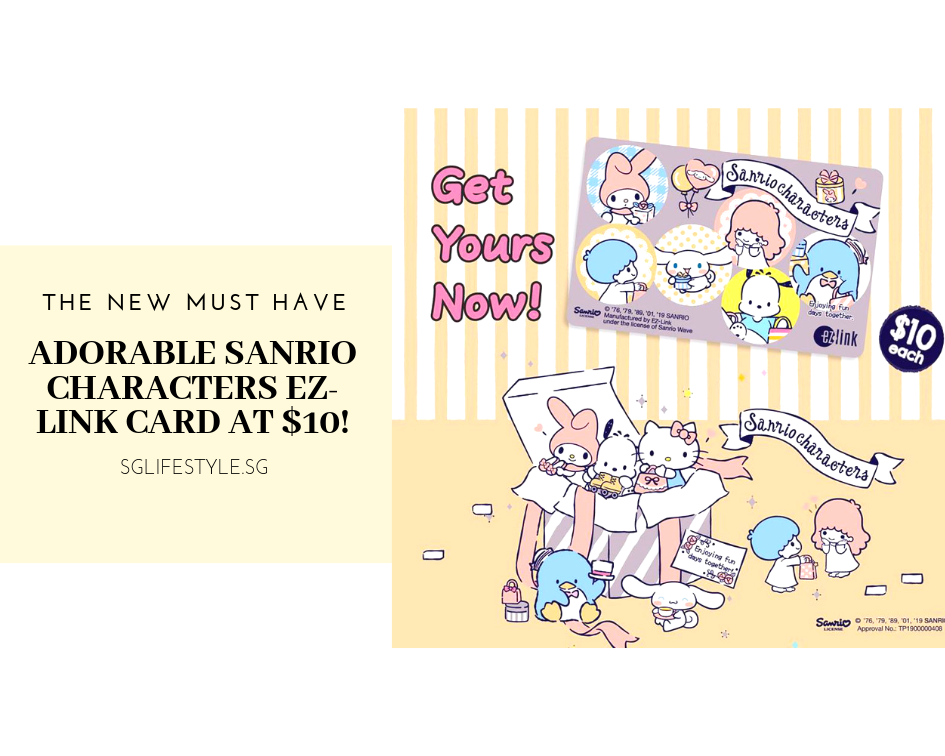 sanrio characters ez link card singapore