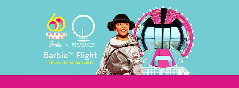 barbie flight singapore flyer