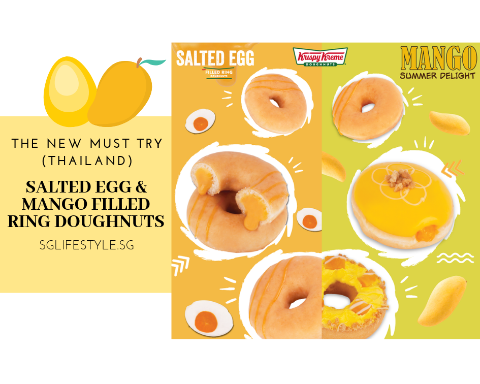 salted egg mango krispy kreme
