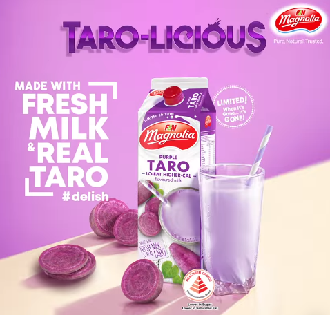 purple taro milk