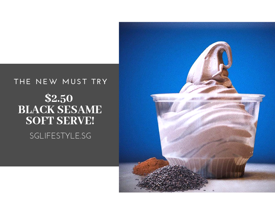 black sesame soft serve