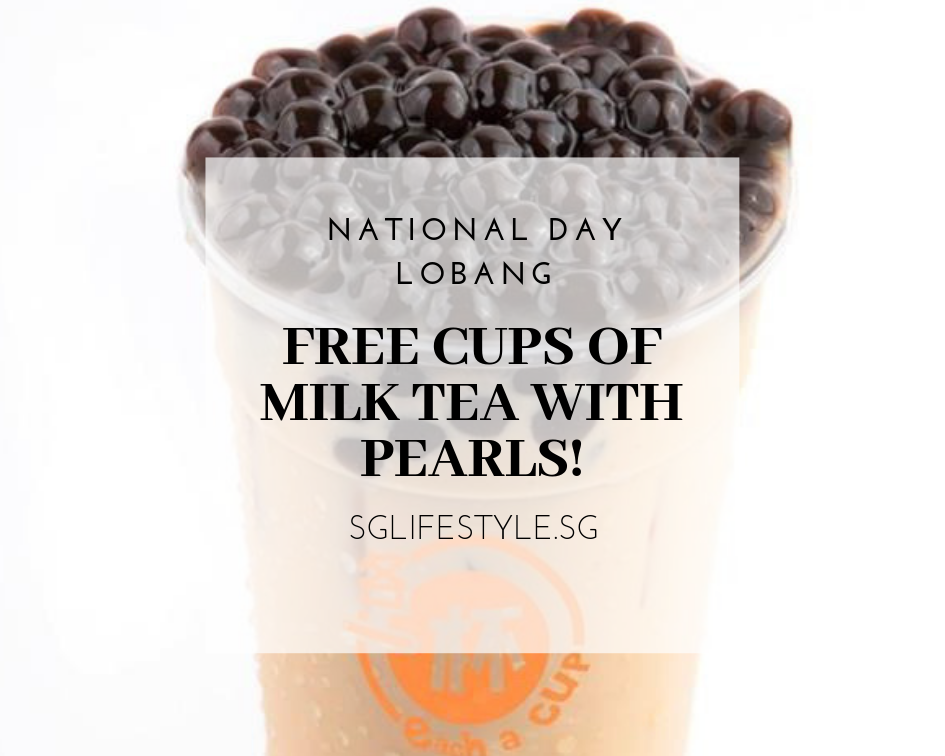 each a cup free milk tea