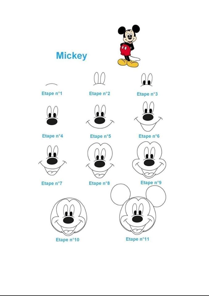 draw mickey