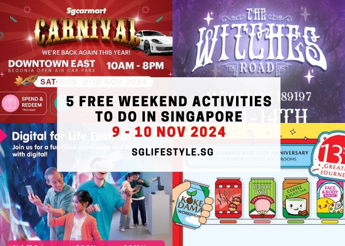 weekends activities singapore 9-10 nov 2024