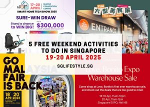 weekend singapore 19-20 april 2025