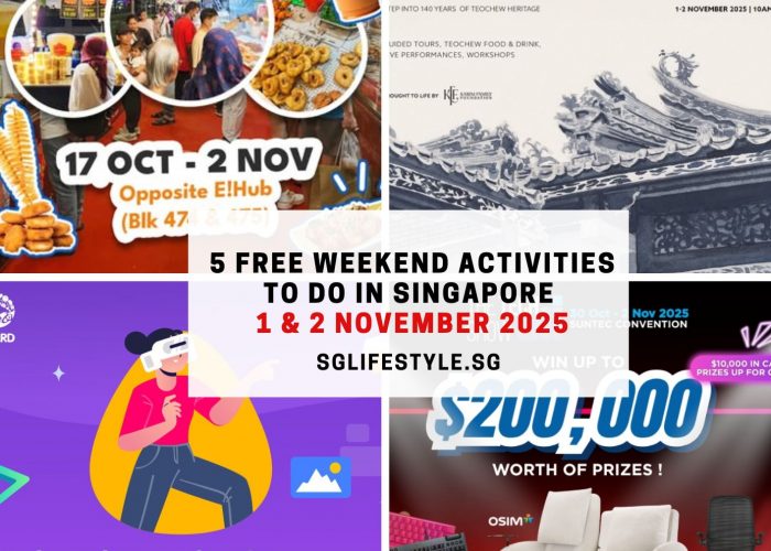 weekend activities singapore 1-2 nov 2025