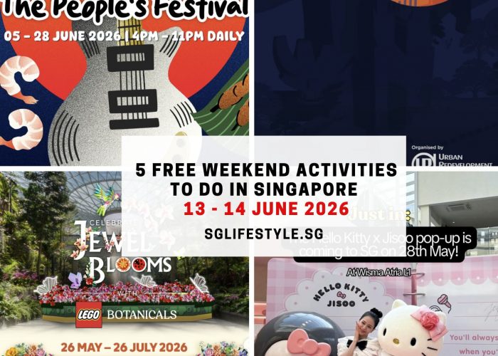 5 FREE WEEKEND ACTIVITIES TO DO IN SINGAPORE [13 - 14 JUNE 2026]