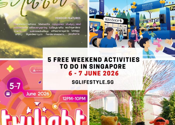 5 FREE WEEKEND ACTIVITIES TO DO IN SINGAPORE [6 - 7 JUNE 2026]