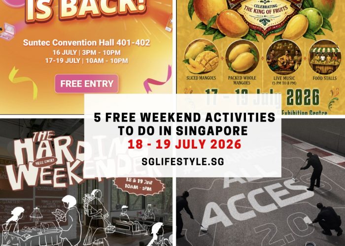 5 FREE WEEKEND ACTIVITIES TO DO IN SINGAPORE [18 - 19 JULY 2026]