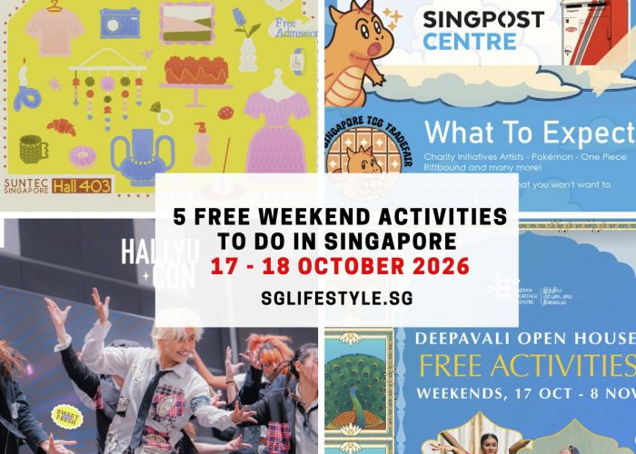 5 FREE WEEKEND ACTIVITIES TO DO IN SINGAPORE [17 - 18 OCTOBER 2026]